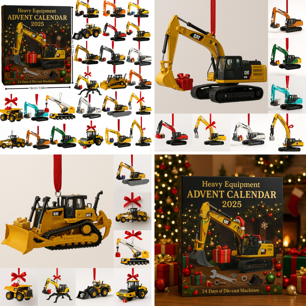 Excavator Die-Cast Machines Advent Calendar 2025