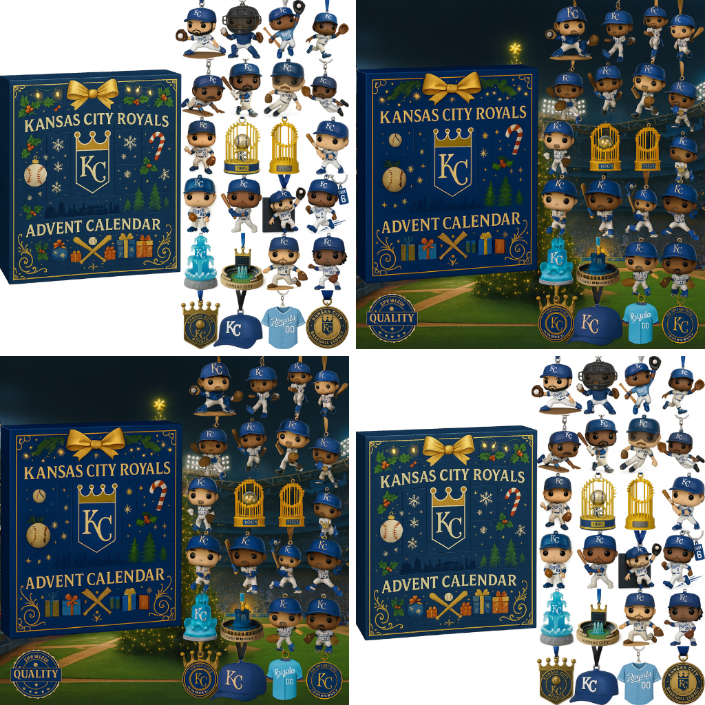 Kansas City Royals Advent Calendar 2025 56TH ANNIVERSARY Christmas Gift, Christmas Idea