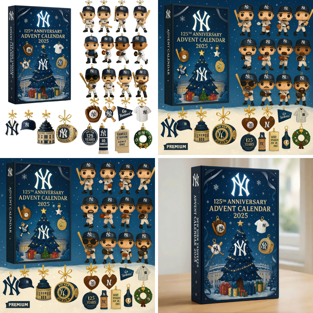 New York Yankees Advent Calendar 2025 125TH ANNIVERSARY Christmas Gift, Christmas Idea