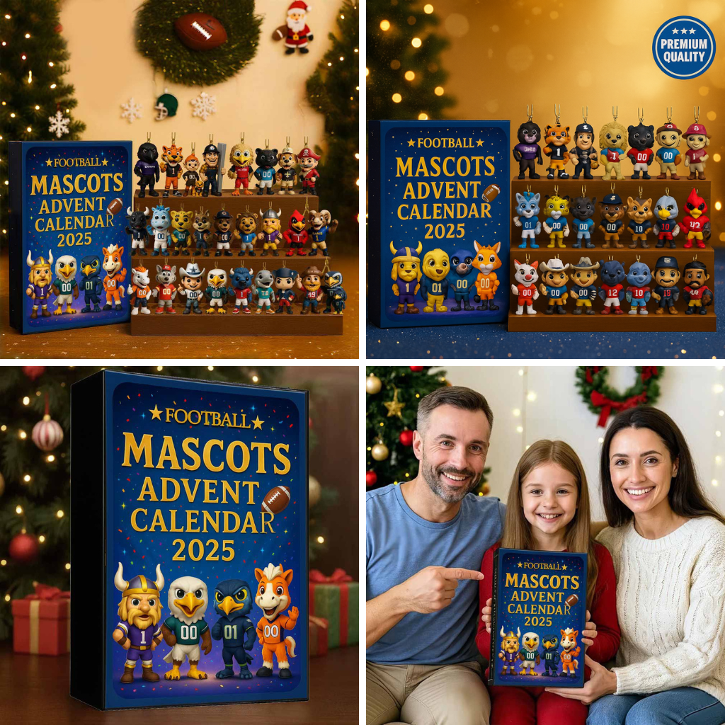 NFL Mascots Advent Calendar 2025 Christmas Gift, Christmas Idea