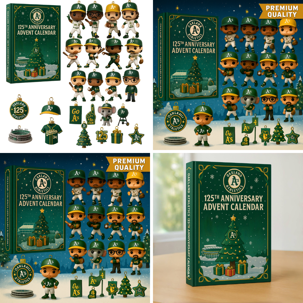 Oakland Athletics Advent Calendar 2025 125TH ANNIVERSARY Christmas Gift, Christmas Idea