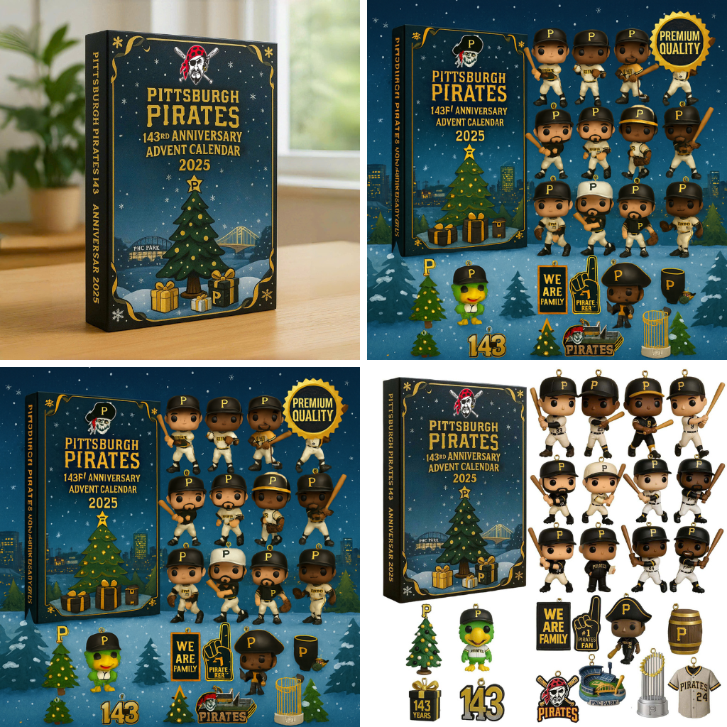 Pittsburgh Pirates Advent Calendar 2025 143TH ANNIVERSARY Christmas Gift, Christmas Idea