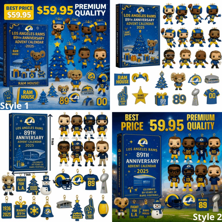 Los Angeles Rams Advent Calendar 2025 89TH ANNIVERSARY Christmas Gift, Christmas Idea