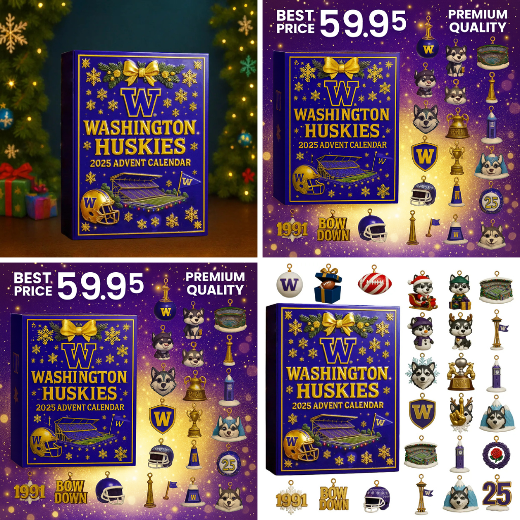 TOP Washington Huskies 2025 Advent Calendar