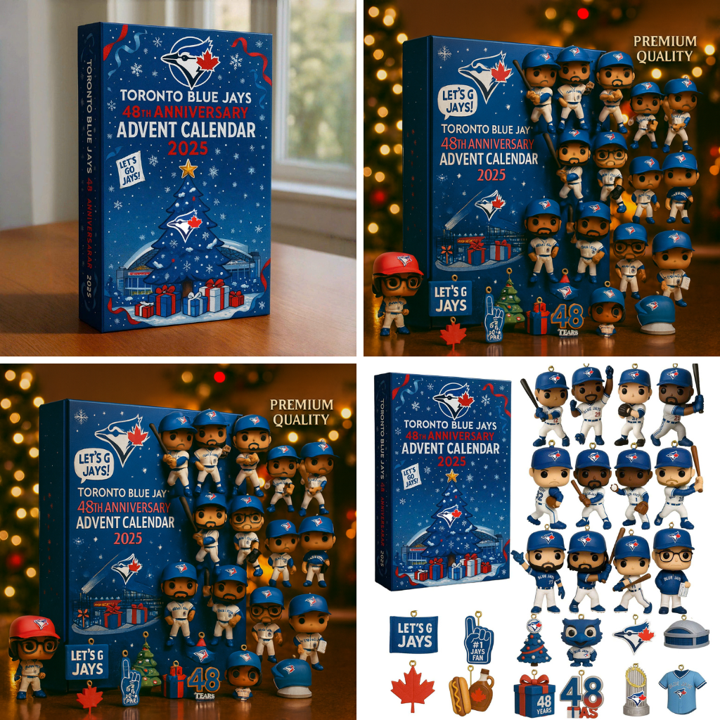 Toronto Blue Jays Advent Calendar 2025 48TH ANNIVERSARY Christmas Gift, Christmas Idea
